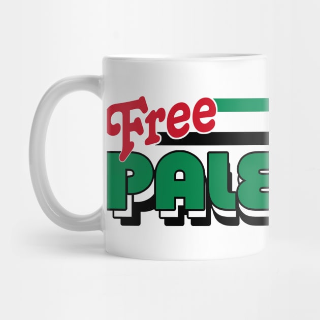 Free Palestine / Retro Style Design by DankFutura